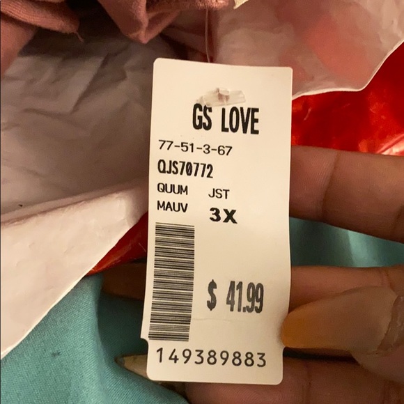 Mauve one piece off the shoulder romper - Picture 2 of 2